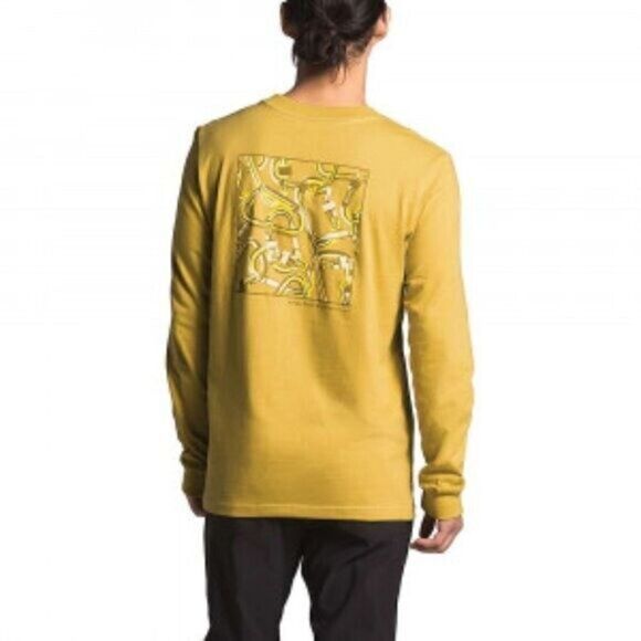The North Face Carabiner Long Sleeve Tee Bamboo Yellow XXL - Picture 1 of 5